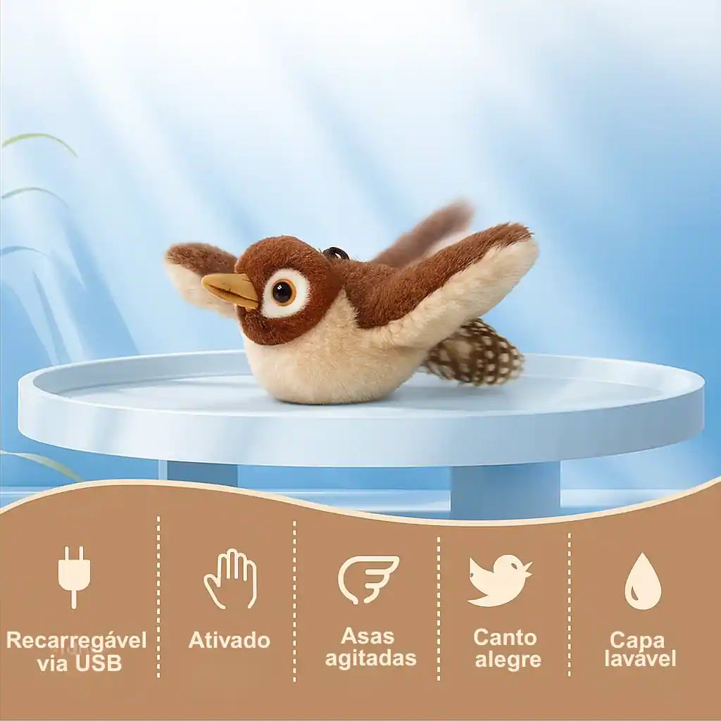 🐾 Brinquedo interativo para pássaros e gatos - Diversão e entretenimento para o seu gato!