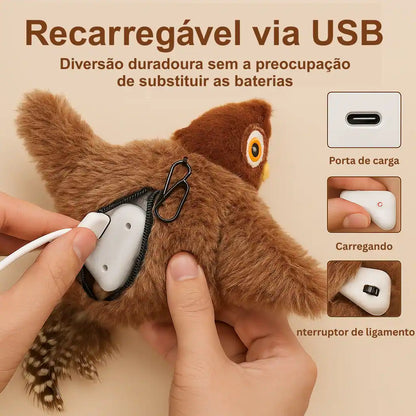 🐾 Brinquedo interativo para pássaros e gatos - Diversão e entretenimento para o seu gato!